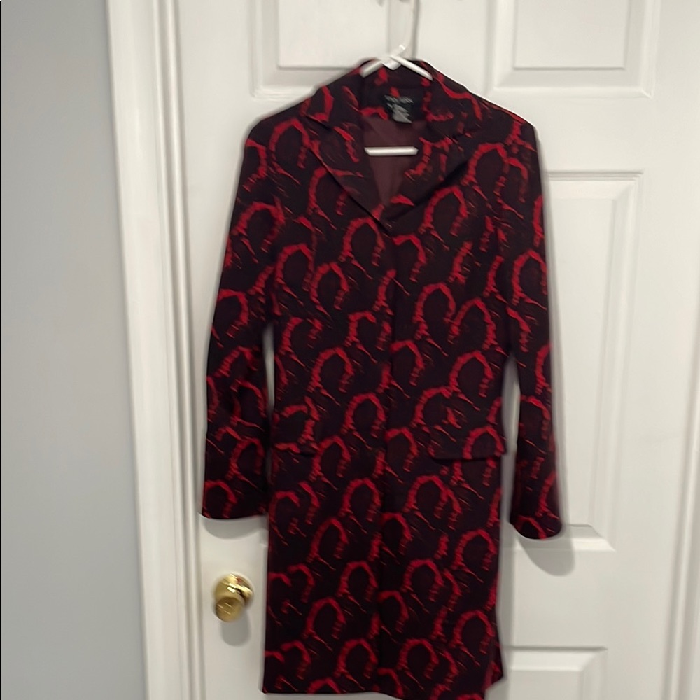 Bold Black and Red Coat